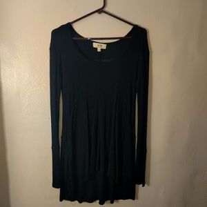 Mini black thermal dress one size fits all